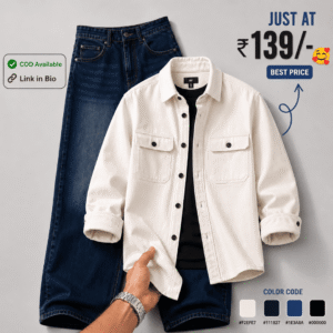 Premium Men’s Casual Shirt & Denim Jeans Combo