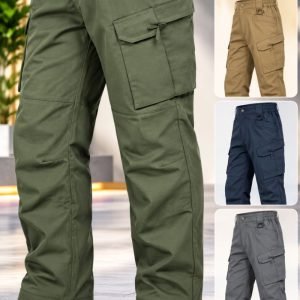 Men's Olive Green Tactical Cargo Pants