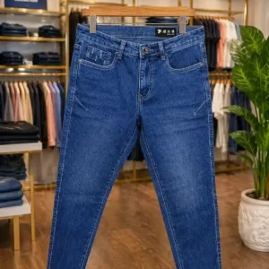 Premium Blue Slim Fit Denim Jeans for Men – Modern Casual Style