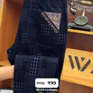 Executive Navy Patterned Formal Trousers – Contemporary Professional Style