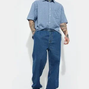 Wall Street Indigo Relaxed Fit Denim – Contemporary American Style