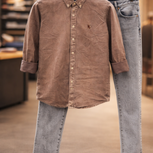 Men's Casual Shirt & Denim Jeans Set – Versatile Everyday Wardrobe Staple