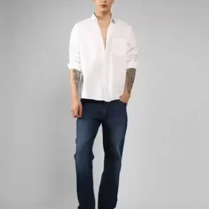 Ivory Relaxed-Collar Cotton Shirt — Timeless Comfort Meets Sophisticated Style