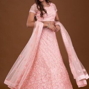 Sequins Net Readymade Lehenga - Elegant Indian Ethnic Wear